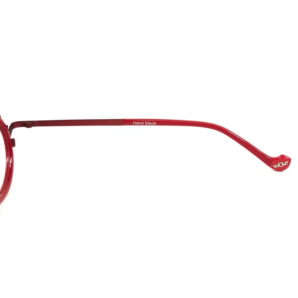 BOZ by J.F. Rey Eyeglasses Frames LAMOUR 3090 Shiny Red Taupe Oval 45-23-140